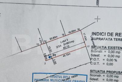 Teren de 801 mp, în Bariera Vâlcii