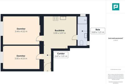 Apartament cu 2 camere la curte , renovat recent - 11