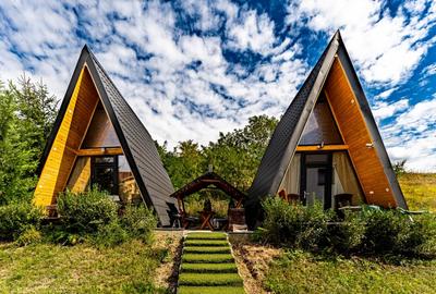 Vila turistica cu 8 camere + casute A-frame, teren 5575 mp Calimanesti, VL - 10