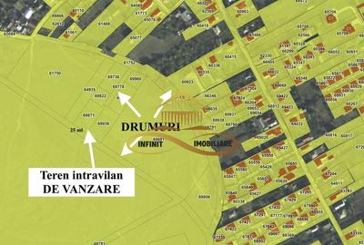 Teren intravilan | Ideal pentru 2 case | Lilieci - de vanzare