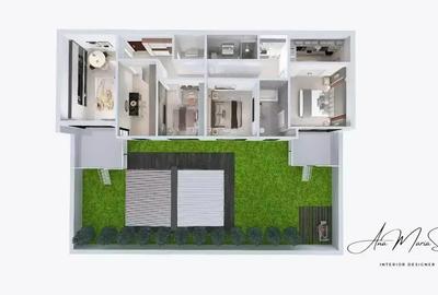 Apartament 4 cam / 3 bai /gradina 56mp /Metrou 1 Decembrie 1918 15min