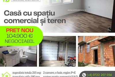 Casa cu spatiu comercial si teren de 2877 m2 in Glimboca