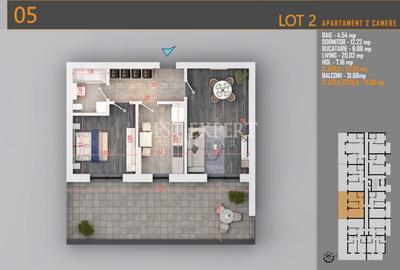 Apartament cu 2 camere decomandat în Theodor Pallady