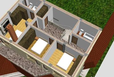 Casă cu 5 camere cu Teren 250 Mp în Km 4 - 4