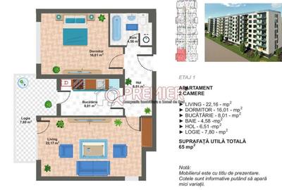 Apartament cu 2 camere decomandat în Apărătorii Patriei - 1