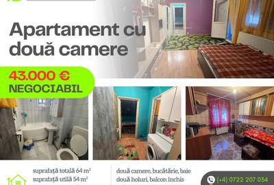Apartament cu 2 camere semidecomandat în Caransebeș