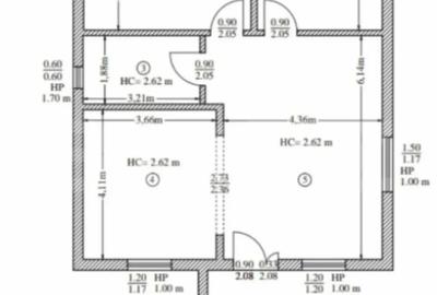 Casă cu 3 camere cu Teren 250 Mp în Central - 2