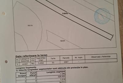 Teren agricol extravilan de 5050 mp, în Câmpineanca - 2
