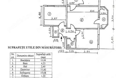 Apartament cu 3 camere decomandat în Central - 1