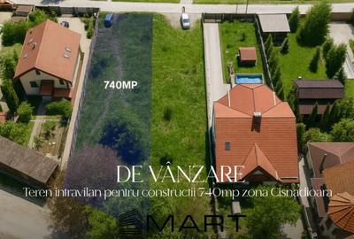 Teren de 740 mp, în Cisnădioara - 2