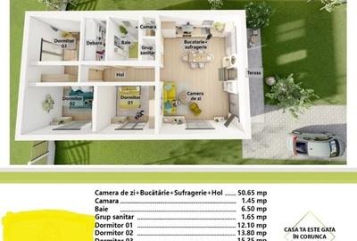 Casa 4 camere la cheie,130 mp,500 mp teren,cartier Unirii - 18