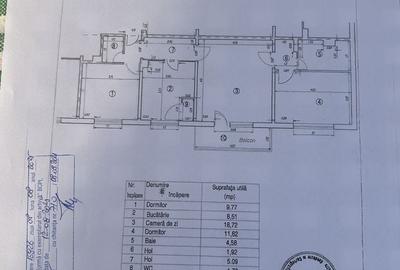 Apartament cu 3 camere semidecomandat în Central - 2
