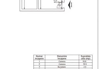 Apartament cu 2 camere în Tătărași