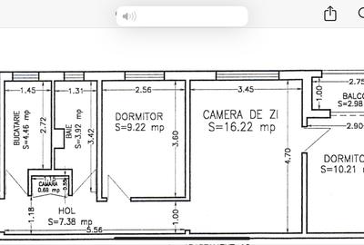 Apartament cu 3 camere semidecomandat în Tomis Nord
