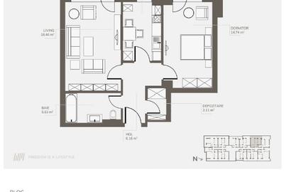 Dezvoltator, Apartament doua camere, Welmont/Rokman - 6