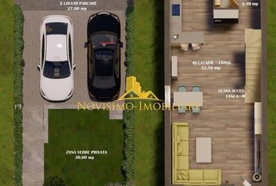 Casă individuală cu 4 camere în Bucov