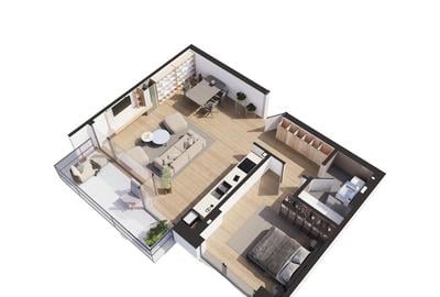 Apartament cu 2 camere semidecomandat în Sud - 3