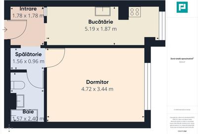 Garsonieră decomandată, mobilată în Nufărul - 8