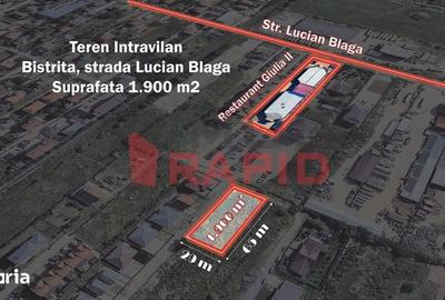 Teren de 1900 mp, în Central