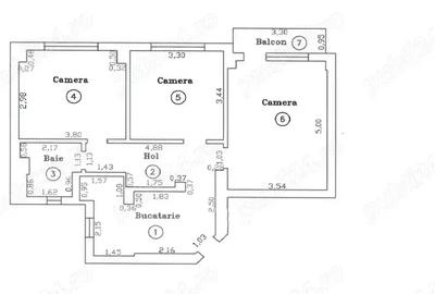 Exclusivitate! Apartament 3 camere, decomandat, str Aries