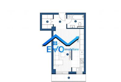 Garsonieră decomandată în Galata