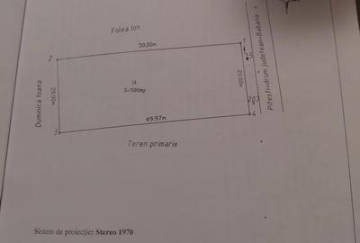 Teren de 1000 mp, în Băbana