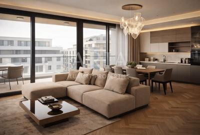 Apartament cu 3 camere semidecomandat, mobilat în Herăstrău - 2