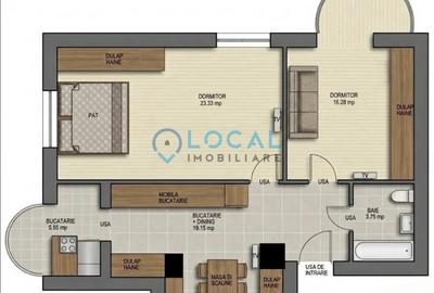 Apartament cu 2 camere decomandat, mobilat în Mărăști - 1