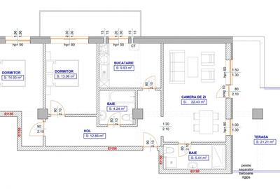 Apartament 3 camere Craiovei bloc nou - 4