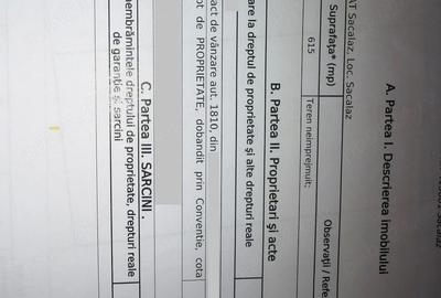 Teren de 615 mp, în Săcălaz - 2