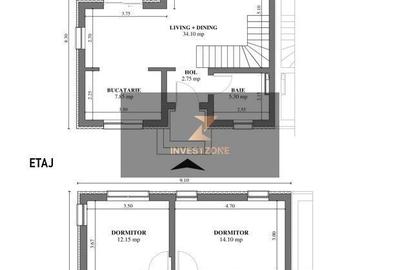 Casă cu 3 camere cu Teren 250 Mp în Central - 11