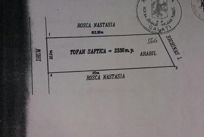 Teren de 2400 mp, în Braniștea - 2