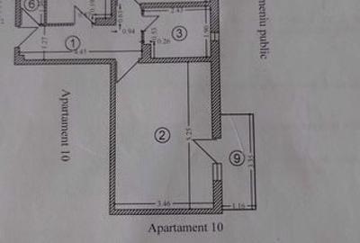 Apartament cu 2 camere decomandat în Central