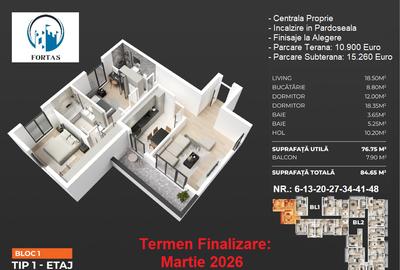 ✅3 camere- ✅Incalzire in pardoseala!✅ Metrou la 3 minute! - 2