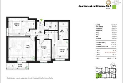 Apartament 3 camere Nou Direct Dezvoltator - 33