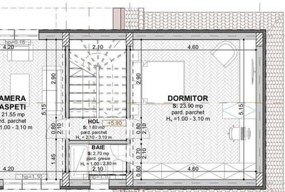 Vila 5cam-indiv la calcan-perete propriu/centru Popesti L... - 2