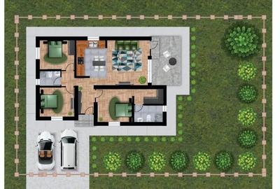 Casă parter 4 camere, acces asfalt + canalizare, apă, gaz, curent în Crevedia - 11