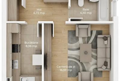 Garsonieră decomandată în Avantgarden - 1