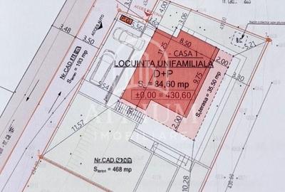 Teren de 468 mp, în Florești