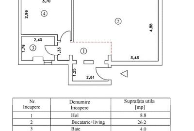 Apartament modern, 2 camere, open space, renovat,mobilat, zona Obor - 13