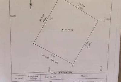 Teren de 307 mp, în Vidra