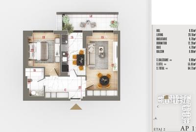 Apartament cu 2 camere decomandat în Theodor Pallady - 6