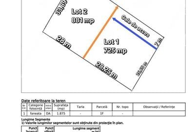 Teren intravilan de 593 mp, în Tomești - 2