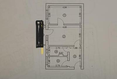 Apartament cu 2 camere semidecomandat în Tomis Nord