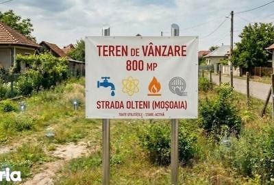 Teren de 800 mp, în Moșoaia
