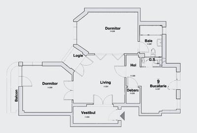 Apartament cu 3 camere semidecomandat în Calea Victoriei - 13