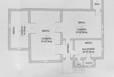 Spatiu 4 camere, 120 mp, curte proprie cu acces auto, zona centrala - 16