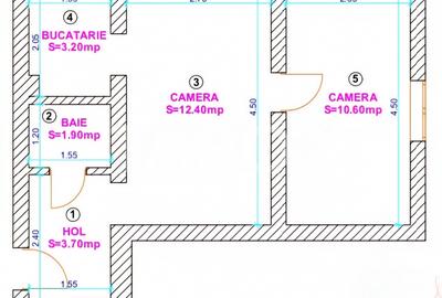 Apartament de vanzare 2 camere etaj intermediar Profi Tiglari - 3