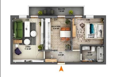 Apartament cu 2 camere decomandat în Ludoș - 13