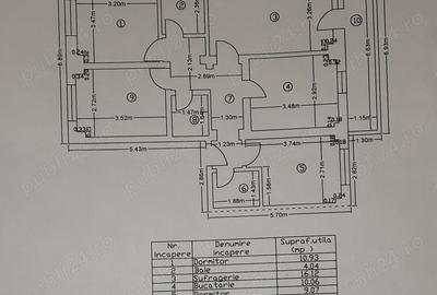 Apartament cu 4 camere decomandat în Central